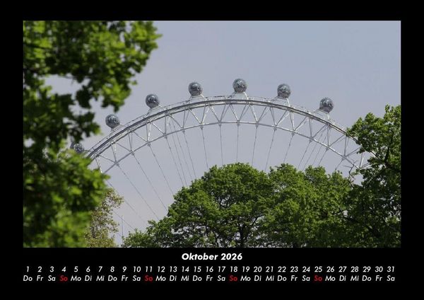 Produktbild: London 2026 Fotokalender DIN A3