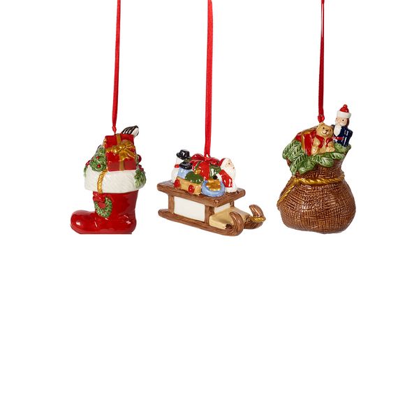 Produktbild: Villeroy & Boch Nostalgic Ornaments Ornamente Geschenke 3tlg.