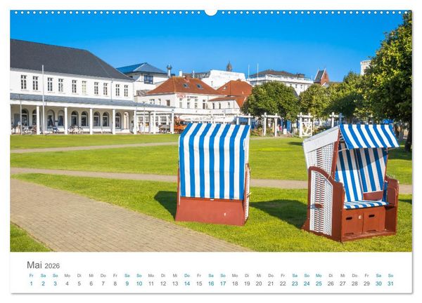 Produktbild: Norderney Sehnsuchtskalender (Wandkalender 2026 DIN A2 quer), CALVENDO Monatskalender