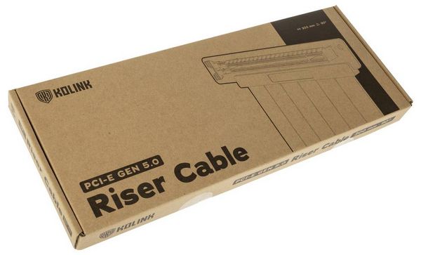Produktbild: Kolink PCIe Riser Kabel PCIe 5.0 PCIe x16 Stecker, PCIe x16 Buchse 30 cm Schwarz PGW-RC-MRK-010