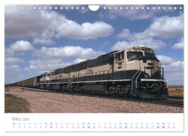 Produktbild: US Diesellokomotiven (Wandkalender 2026 DIN A4 quer), CALVENDO Monatskalender