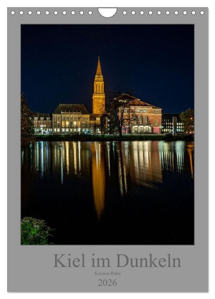Produktbild: Kiel im Dunkeln. (Wandkalender 2026 DIN A4 hoch), CALVENDO Monatskalender