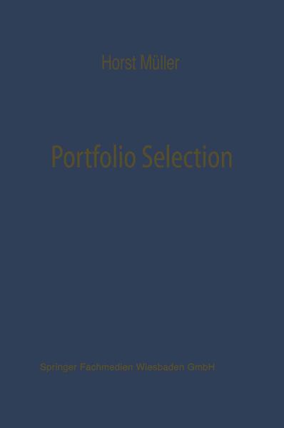 Produktbild: Portfolio Selection als Entscheidungsmodell deutscher Investmentgesellschaften