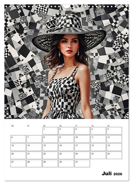 Produktbild: Schachspiel der Mode (Wandkalender 2026 DIN A3 hoch), CALVENDO Monatskalender