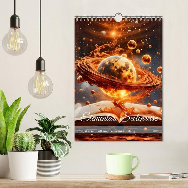 Produktbild: Elementare Seelenreise (Wandkalender 2026 DIN A4 hoch), CALVENDO Monatskalender