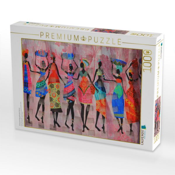 Produktbild: CALVENDO Puzzle Farbenpr&auml;chtig gekleidete Damen | 1000 Teile Lege-Gr&ouml;&szlig;e 64x48cm Foto-Puzzle f&uuml;r gl&uuml;ckliche Stunden