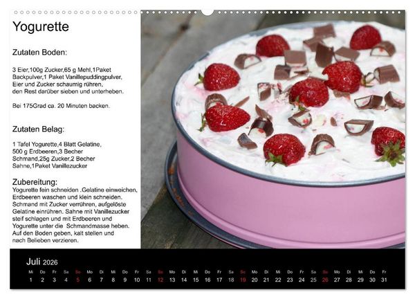 Produktbild: Lieblingsst&uuml;cke (Wandkalender 2026 DIN A2 quer), CALVENDO Monatskalender