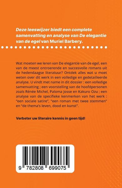 Produktbild: De elegantie van de egel van Muriel Barbery (Boekanalyse)