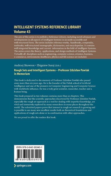 Produktbild: Rough Sets and Intelligent Systems - Professor Zdzisław Pawlak in Memoriam