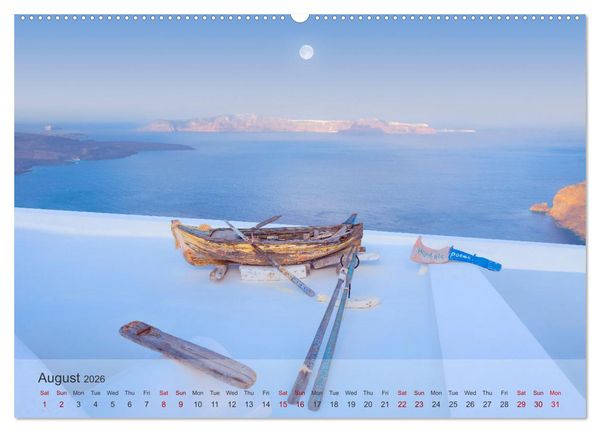 Produktbild: Whispers of Santorini (High Quality Premium Wall Calendar 2026 DIN A2 landscape),CALVENDO 12 Month Wall Calendar