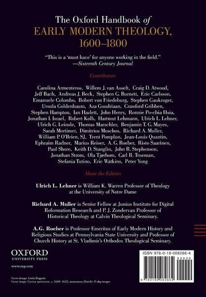 Produktbild: The Oxford Handbook of Early Modern Theology 1600-1800