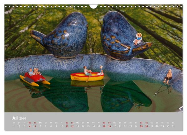 Produktbild: Das zweite Leben von Miniatur-Figuren (Wandkalender 2026 DIN A3 quer), CALVENDO Monatskalender