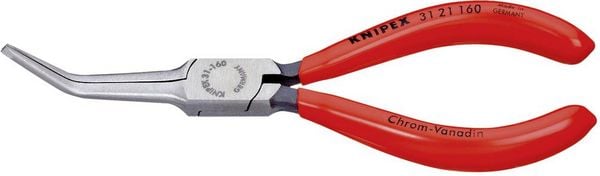 Produktbild: Knipex 31 21 160 Elektrotechnik und Feinwerktechnik Nadelzange 45&deg; gebogen 160 mm