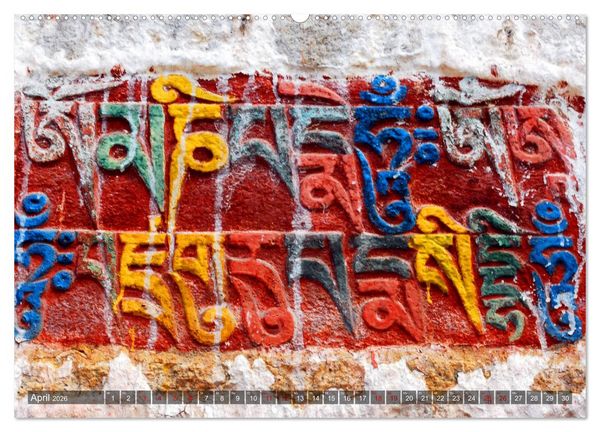 Produktbild: Om Mani Padme Hum &ndash; Mantra des Chenrezig (Wandkalender 2026 DIN A2 quer), CALVENDO Monatskalender