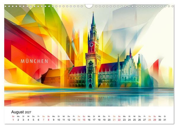 Produktbild: Deutschland St&auml;dte - Premium Edition (Wandkalender 2027 DIN A3 quer), CALVENDO Monatskalender
