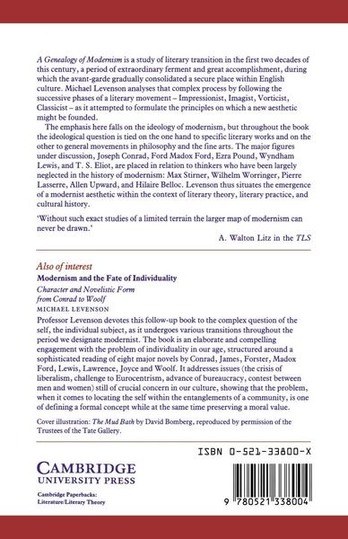 Produktbild: A Genealogy of Modernism
