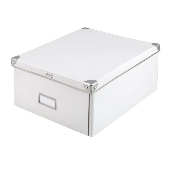 Produktbild: Idena Aufbewahrungsbox faltbar wei&szlig; 35x28x17cm