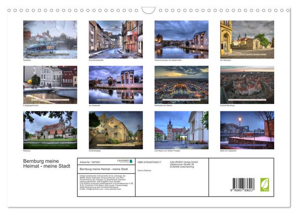 Produktbild: Bernburg meine Heimat - meine Stadt (Wandkalender 2026 DIN A3 quer), CALVENDO Monatskalender