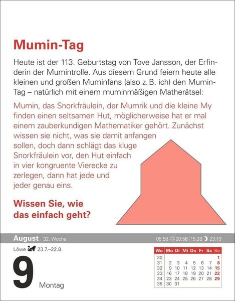 Produktbild: Der Mathematik-Kalender Tagesabrei&szlig;kalender 2027 - Nachts teile ich heimlich durch Null