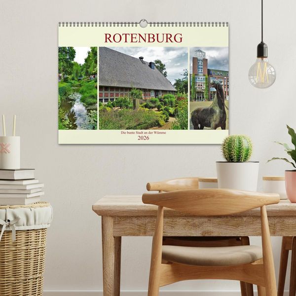 Produktbild: Rotenburg - Die bunte Stadt an der W&uuml;mme (Wandkalender 2026 DIN A3 quer), CALVENDO Monatskalender