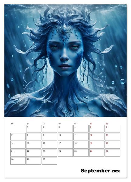 Produktbild: Elementare Seelenreise (Wandkalender 2026 DIN A3 hoch), CALVENDO Monatskalender