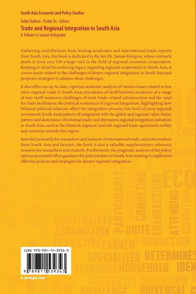 Produktbild: Trade and Regional Integration in South Asia