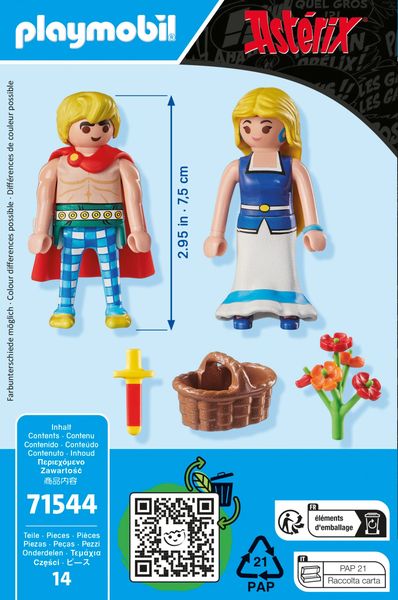 Produktbild: Playmobil&reg; Asterix Tragicomix und Falbala 71544