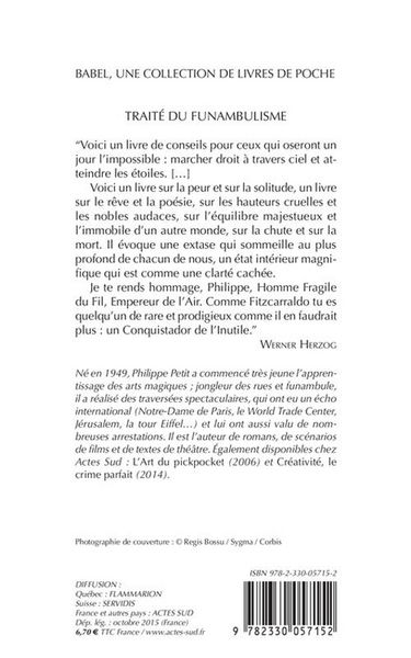 Produktbild: Petit, P: Trait&eacute; du funambulisme