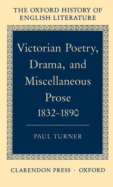 Produktbild: Victorian Poetry, Drama, and Miscellaneous Prose 1832-1890