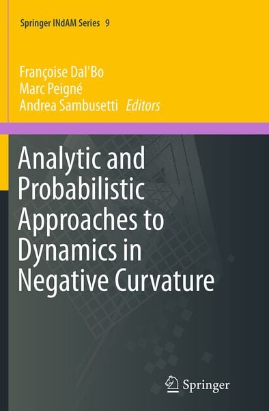 Produktbild: Analytic and Probabilistic Approaches to Dynamics in Negative Curvature