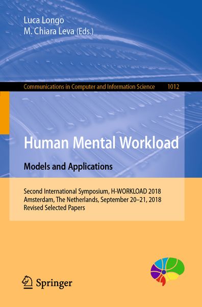 Produktbild: Human Mental Workload: Models and Applications