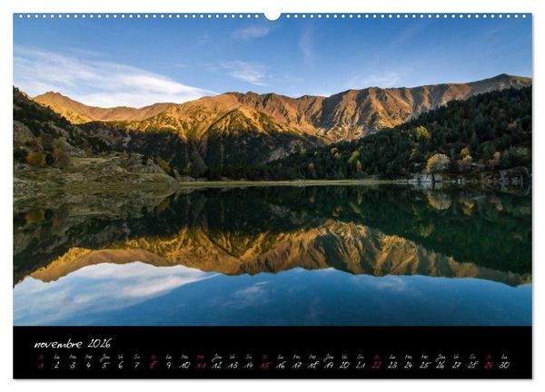 Produktbild: Miroirs des Pyr&eacute;n&eacute;es Catalanes (Calendrier mural 2026 DIN A2 vertical) calendrier de bureau