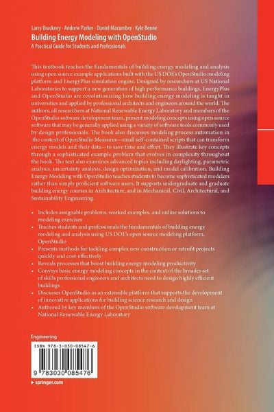 Produktbild: Building Energy Modeling with OpenStudio
