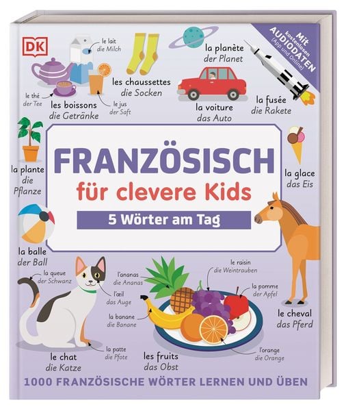 Produktbild: Franz&ouml;sisch f&uuml;r clevere Kids - 5 W&ouml;rter am Tag