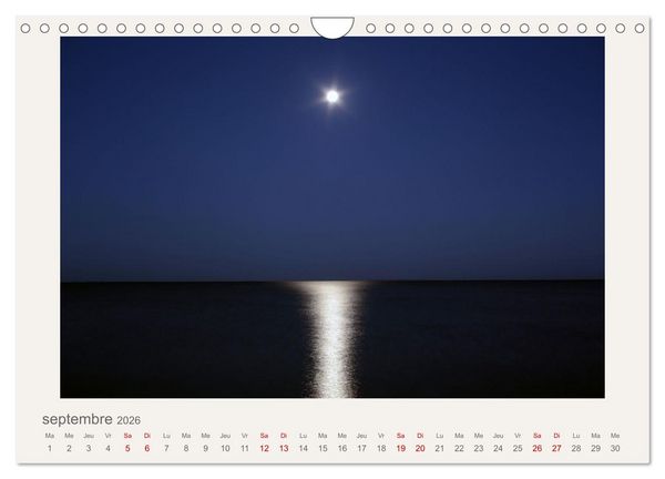 Produktbild: La mer sous le ciel (Calendrier mural 2026 DIN A4 vertical), CALVENDO calendrier mensuel