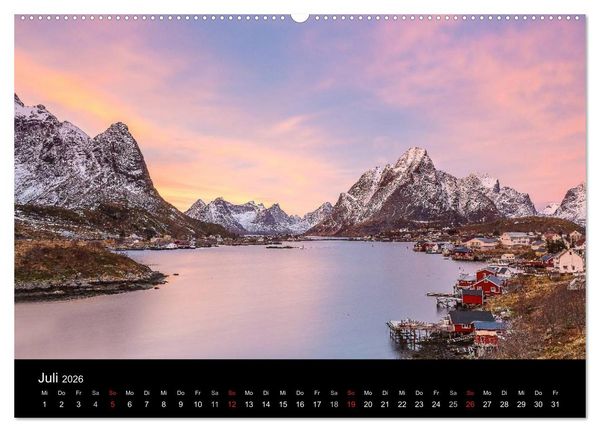 Produktbild: LOFOTEN - Inselparadies im Norden Norwegens (Wandkalender 2026 DIN A2 quer), CALVENDO Monatskalender