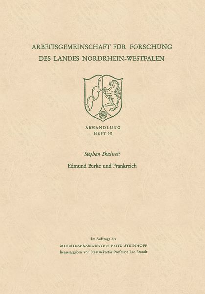 Produktbild: Edmund Burke und Frankreich