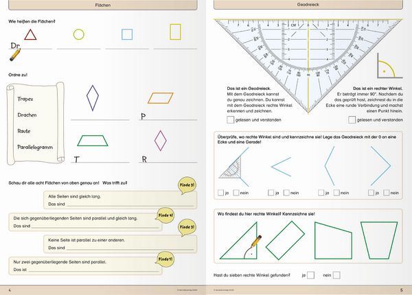 Produktbild: Mein Geometrieheft 3/4