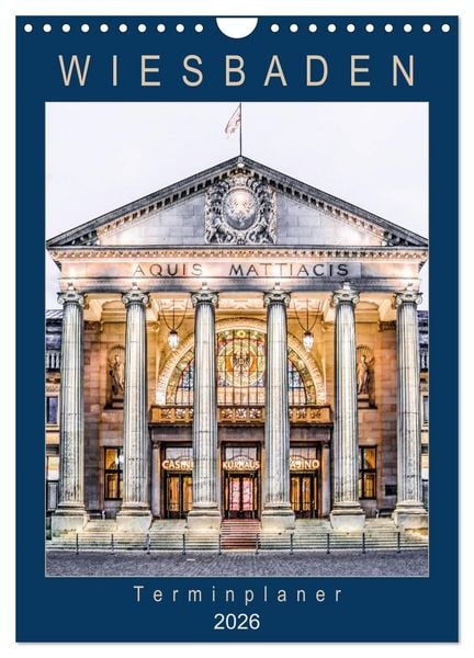 Produktbild: Wiesbaden Terminplaner (Wandkalender 2026 DIN A4 hoch), CALVENDO Monatskalender