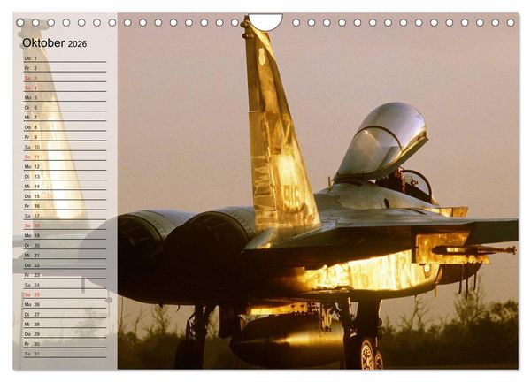 Produktbild: Kampfjets. U.S. Aircraft (Wandkalender 2026 DIN A4 quer), CALVENDO Monatskalender