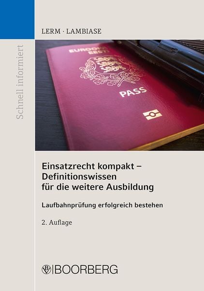 Produktbild: Einsatzrecht kompakt - Definitionswissen f&uuml;r die weitere Ausbildung