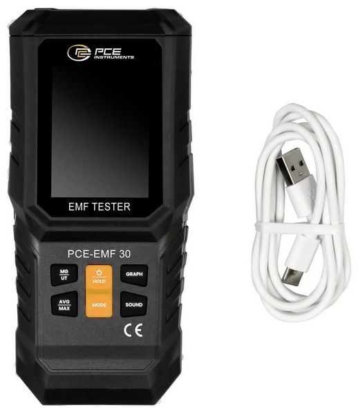 Produktbild: PCE Instruments EMF-Tester PCE-EMF 30 Magnetfeld bis 999,9 mG |Gro&szlig;e Bandbreite |1 MHz &hellip; 10GHz |5 Hz &hellip; 3500 MHz