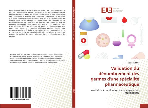 Produktbild: Validation du d&eacute;nombrement des germes d'une sp&eacute;cialit&eacute; pharmaceutique