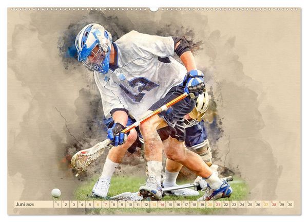 Produktbild: Ich liebe Lacrosse (hochwertiger Premium Wandkalender 2026 DIN A2 quer), Kunstdruck in Hochglanz