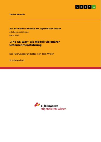 Produktbild: "The GE-Way" als Modell vision&auml;rer Unternehmensf&uuml;hrung