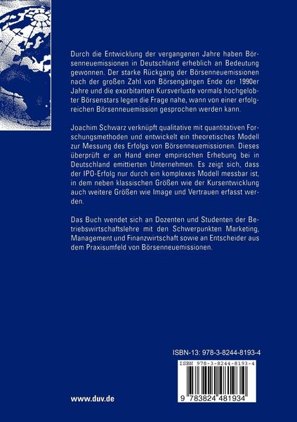 Produktbild: Erfolg von B&ouml;rsenneuemissionen am deutschen Aktienmarkt