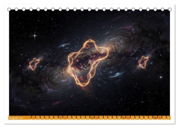 Produktbild: Kosmische Anomalien (Tischkalender 2027 DIN A5 quer), CALVENDO Monatskalender