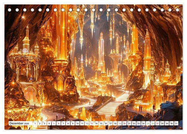 Produktbild: Welten aus Licht (Tischkalender 2026 DIN A5 quer), CALVENDO Monatskalender