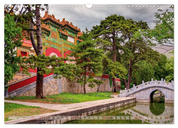 Produktbild: Palais et jardins imp&eacute;riaux &agrave; P&eacute;kin (Calendrier mural 2026 DIN A3 vertical), CALVENDO calendrier mensuel