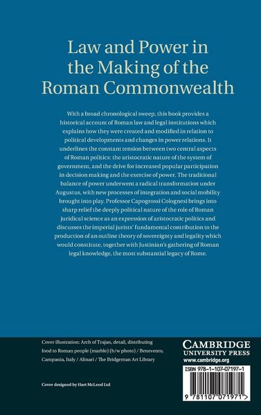 Produktbild: Law and Power in the Making of the Roman Commonwealth